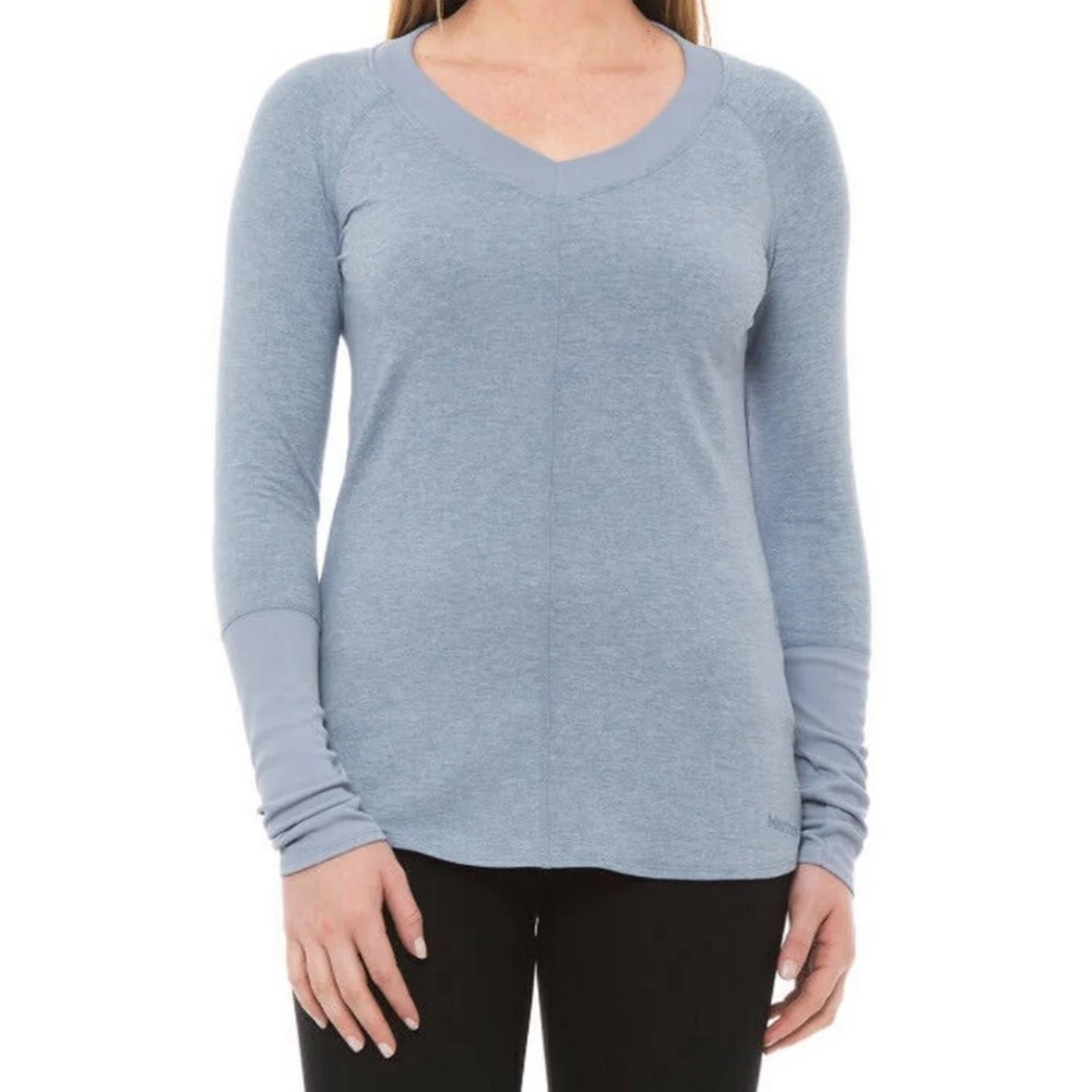 NWT Marmot Jayla Long Sleeve Tee in Dusk Heather Blue